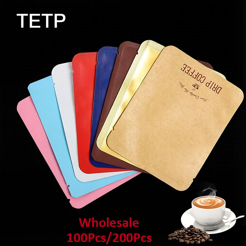 Coffee Equipment Travel Bag - TETP 100Pcs/200Pcs Drip Coffee Bags Aluminum
