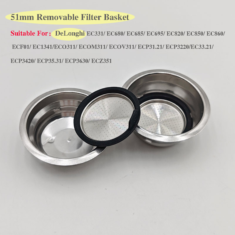 Equipment Of Coffee Machine - 51mm Coffee Machine Accessories Removable Filter