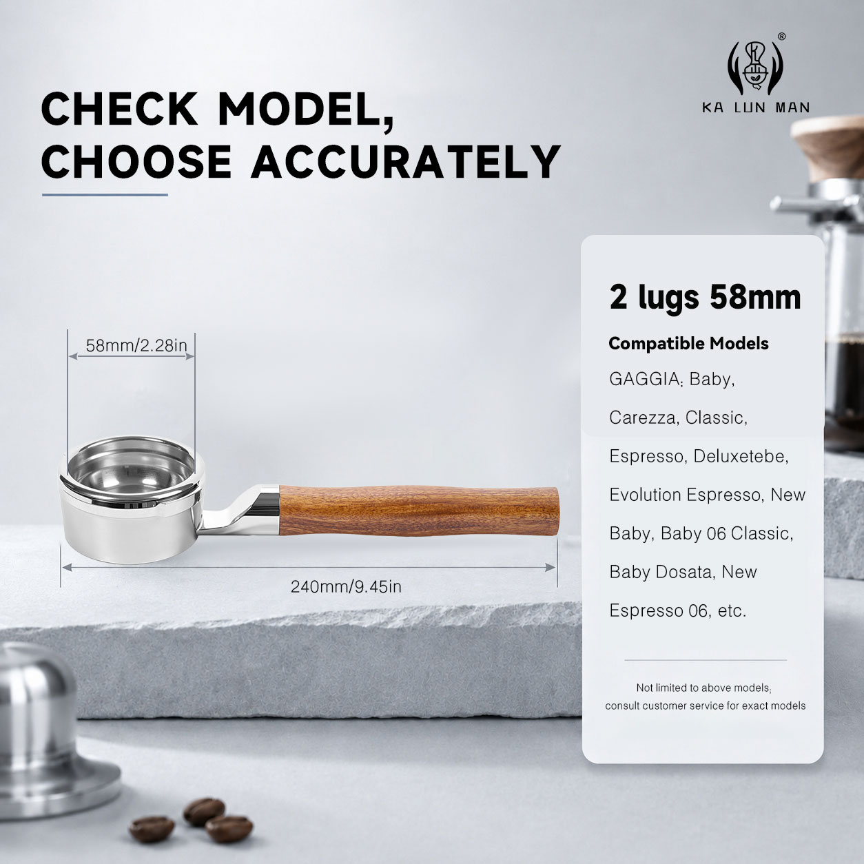 58mm 2‑Lugs Bottomless Portafi - Equipment Of Coffee Machine ulasan dan harga