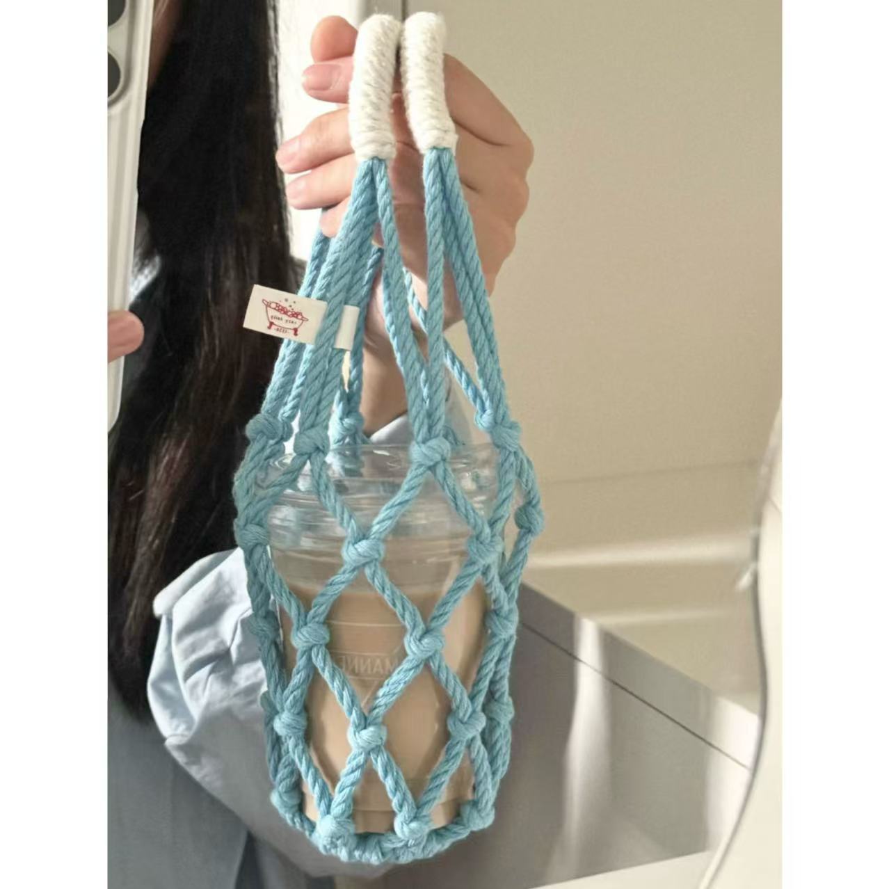 Water Cup Net Bag, Purely Hand - Coffee Equipment Travel Bag ulasan dan harga