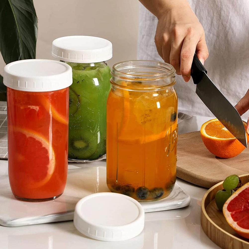 1/16PCS Mason-Jar Plastic Lids - Bean Hopper Lid ulasan dan harga