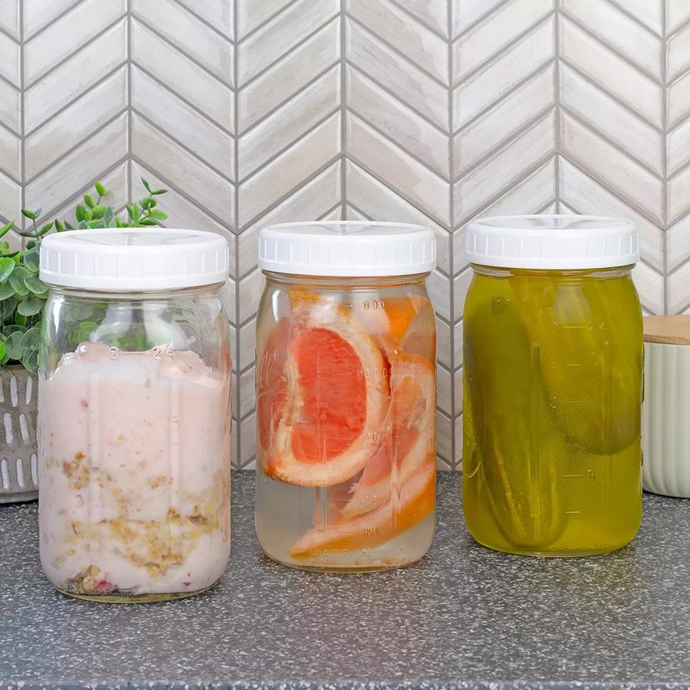 1/16PCS Mason-Jar Plastic Lids - Bean Hopper Lid ulasan dan harga