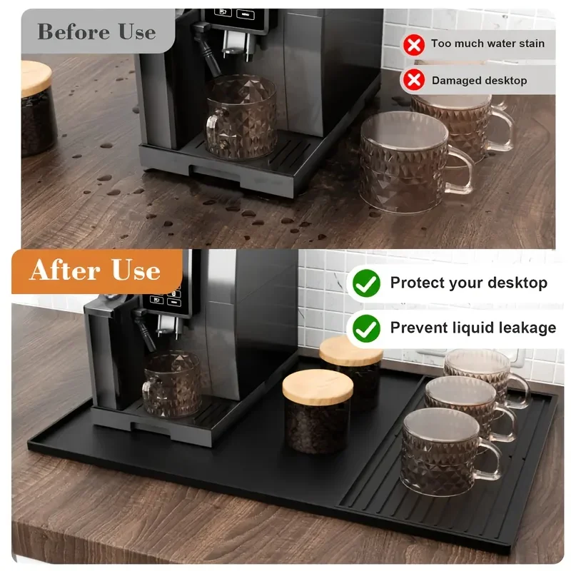 2-in-1 Silicone Coffee Bar Mat - Bean Hopper Lid ulasan dan harga