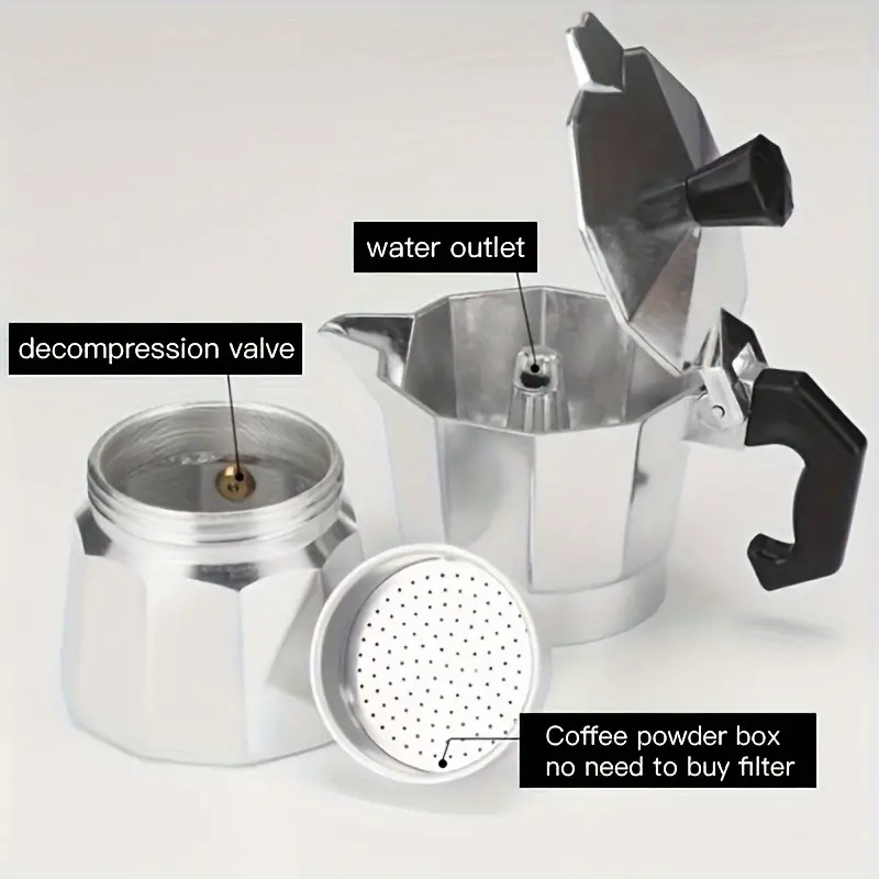 Classic Aluminum Moka Pot 50-3 - Coffee Equipment Accessories ulasan dan harga